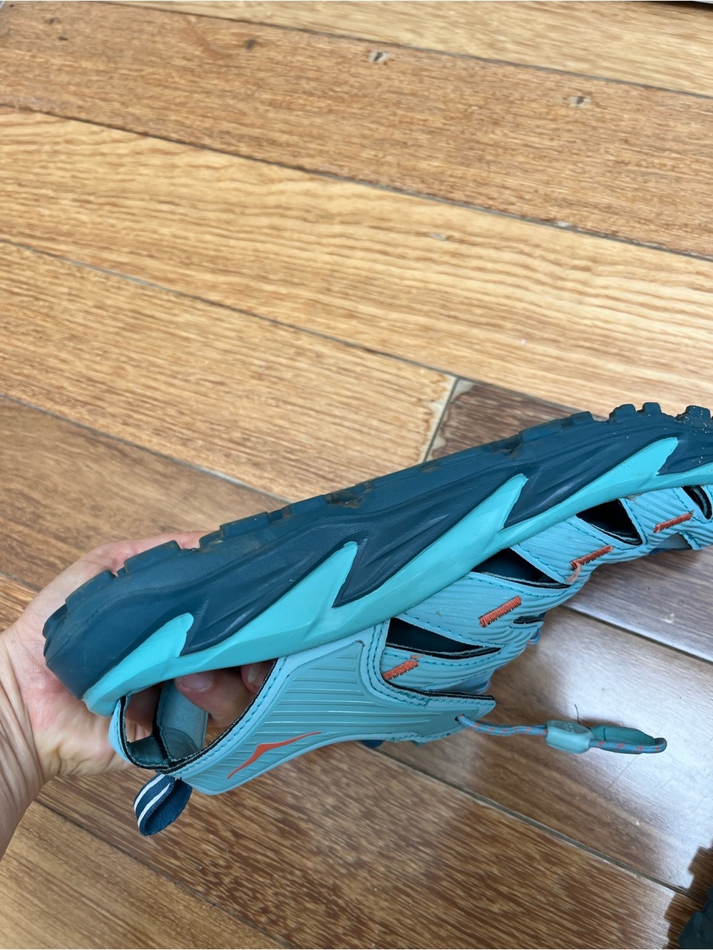 Hoka Teal and Navy Lightweight Women’s Sandals - Picture 6 of 7